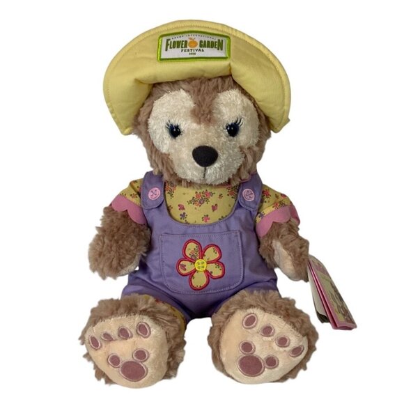 Disney Parks ShellieMay Bear Plush 2016 Epcot Flower & Garden Festival 15 inch - Picture 1 of 13